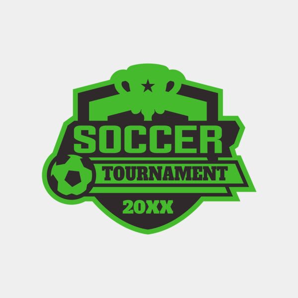 Soccer Tournament logo template 02 Thumbnail