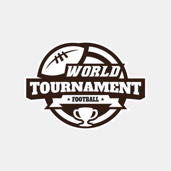 World Tournament Football logo template Thumbnail
