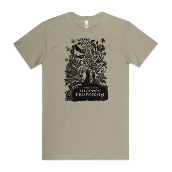 I Choose to live in relational reciprocity - Organic Cotton Tee 3 Thumbnail